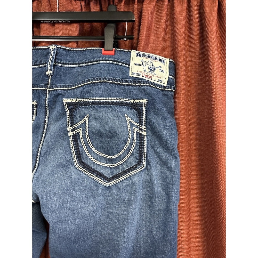True Religion Size 46 Blue Denim Straight Midnight Jeans Pants